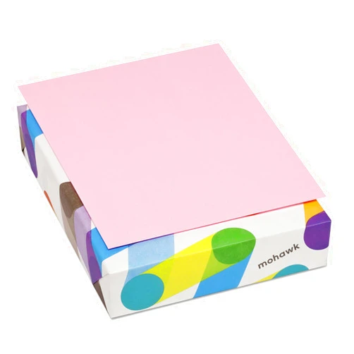 Mohawk Home Mohawk BriteHue Ultra Pink 20 lb. 8.5x11 Inch Smooth Text Paper 500 Sheets/Ream (Sold as 1 Ream) (101311)