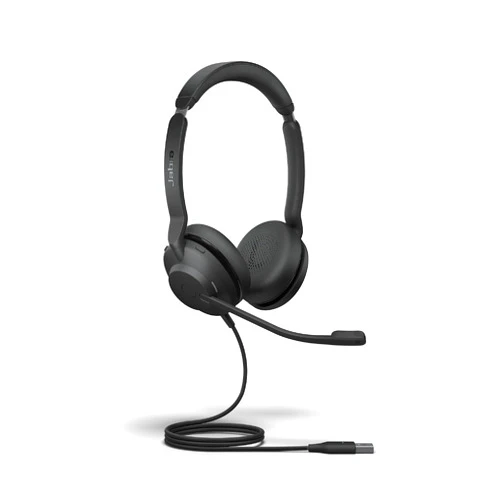 Jabra Evolve2 30 SE Wired Stereo Noise-Cancelling Headset - Features 2-Mic Call Technology and USB-A Cable - Works with All Leading Unified Communications Platforms Such as Zoom & Google Meet - Black