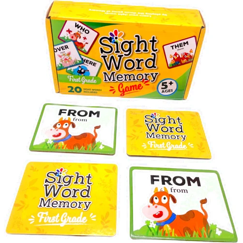 Urban Supply Co Sight Word Memory Game / Matching Game. Reading and Language Building for Grades Pre-Kindergarten through Second Grade. Early Children's Reading Educational Game. Learn to Read (First Grade)