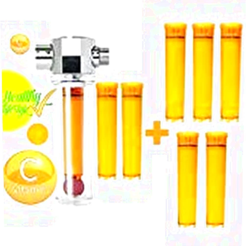 UBS INC CO.,LTD. UBS VFS-f+vcf-05 Luxury Vita-Fresh Shower Filter with 7 Vitamin C Cartridge