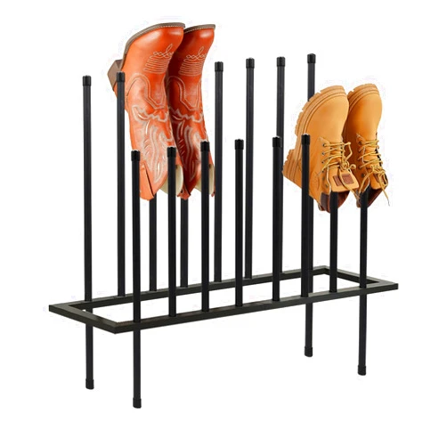 HIEDUYT Boot Rack Shoe Cabinet Metal Shoe Rack for Closet Shoe Organizer for Closet for 8 Pairs Free Standing Shoe Racks Shoe Cabinet Storage for Entryway Bedroom, Patio Outdoor, Hallway large Boot Tray