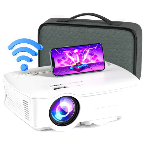 AOREUN Laptop WiFi Projector computer Portable Projector 1080P 7500L Video Movie Outdoor Home Cinema HDMI Multimedia 120