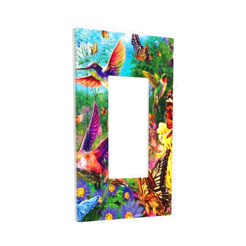 Ifetiful Bird 1 Gang Rocker/Decora Outlet Light Switch Wall Plate Cover Faceplate Decorative Faceplate for Bathroom Home Living Room Bedroom Decorate 5