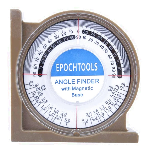 REXVTNS 360 Degree Angle Finder | Effective Inclinometer 0-360° Measuring Tool | Slope Level for Construction/Woodworking/DIY | ABS Material with Transparent Cover