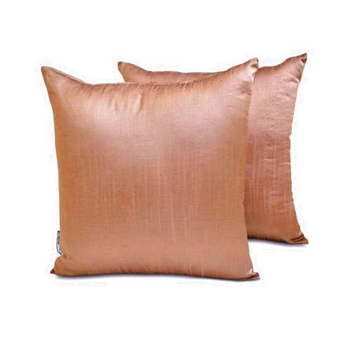 Fabric Mart Direct Decorative Plain Pillow Cover Copper Pack of 2, 12