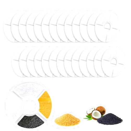 Intpro Cat Water Fountain Filter Replacement 26 Pack Automatic Flower Water Dispenser Filter Compatible with YOUTHINK ISYOUNG PEDY KOALAD HAPPYPAPA 54oz/1.6L/2L/2.4L