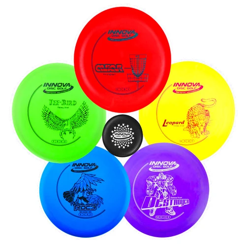 Innova Disc Golf Starter Set – Colors May Vary 160-180g – Disc Golf Putter, Disc Golf Driver, Mid-Range, PDGA Approved Disc Golf Set, Frisbee Golf Disc Set