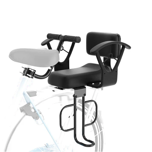 XIEEIX Rear Child Bike Seat,Rear Mounted Child Bike Seats,Back Mount Child Seat with Back Rest Armrest Foot Pedals,Width Adjustable Bicycle Rear Seat,Fits All Bicycle Rear Frames