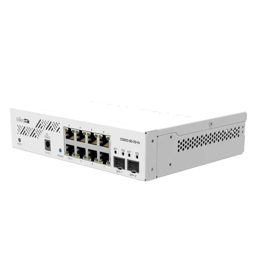 Mikrotikls, SIA Mikrotik CSS610-8G-2S+in Cloud Smart Switch 8X Gigabit Ethernet Ports 2X SFP+ Ports for 10G Fiber and PoE-in