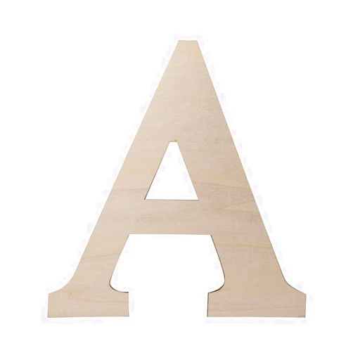 Focal20 Wooden Greek Letters, Unfinished 11 Inch Alphabet for DIY Crafts, Wood Letters Wooden Alphabets Letter Craft Pieces for DIY Display Decor (A) 12 Inch