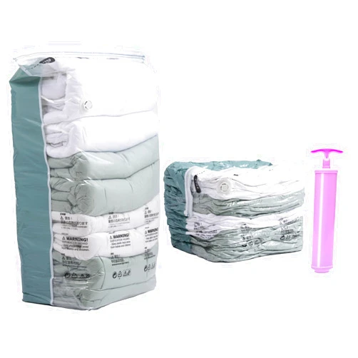 Ysenchan Space Saver Vacuum Storage Bags Seal Compression with Pump for Home Travel Organization Clothes Comforters Blankets Bedding 6 Pack