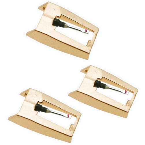 SOOFOTOO Record Player Needle, Upgraded Golden Record Needles Stylus Replacement for Crosley Victrola Jensen Turntable, Vinyl Record Player, Phonograph(Pack of 3)
