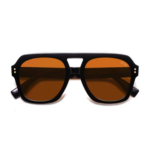 SOJOS Retro Thick Polarized Aviator Sunglasses for Women Men, Large Trendy Bold Square Pilot Shades SJ2385