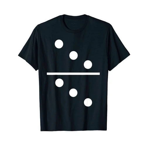 Lustiges Domino Kostüm Steine Party Verkleidung Domino Stone 3 | 3 Groups Costume Token Fancy Dress Carnival T-Shirt