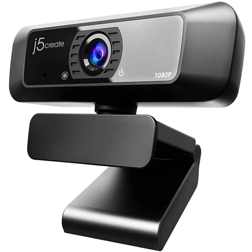 j5create USB Streaming Webcam - 1080P HD with 360° Rotation, High Fidelity Microphone, Plug and Play for PC/Mac/Laptop/Desktop/Skype/YouTube/Zoom/Facetime, Suitable for Conferencing/Calling (JVCU100)