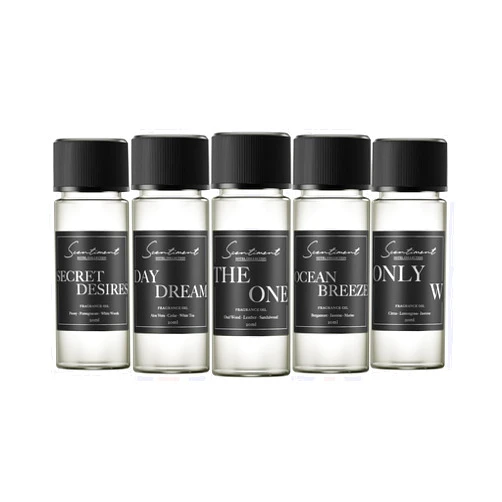 Scentiment Hotel Diffuser Oil | Aromatherapy Fragrances Inspired by 5-Star Hotels | Luxurious Scents with Notes of Cardamom, Tuscan Leather, and Sandalwood (20ml, Top 5 Scents)