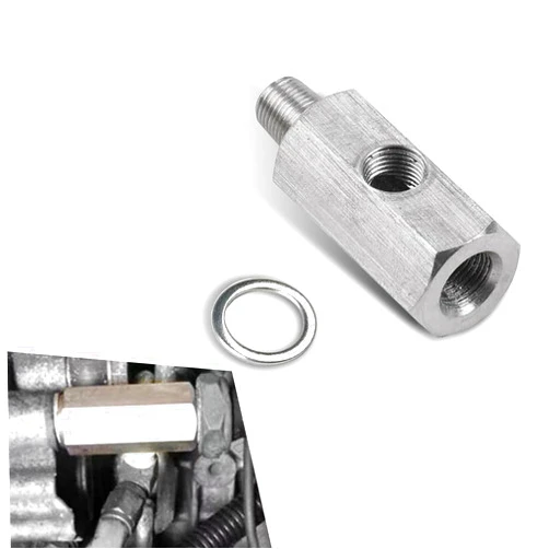 Nowkont 1 PC Car Oil Pressure Sensor Connector, 1/8