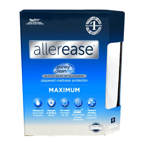 Aller-Ease AllerEase Waterproof Mattress Protector, Maximum Allergy Mattress Protector, Full Mattress Cover