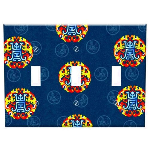Yuatuwaw Switch Plate Triple Toggle - China Wind Dragon Ssangyong Holding Tho Retro