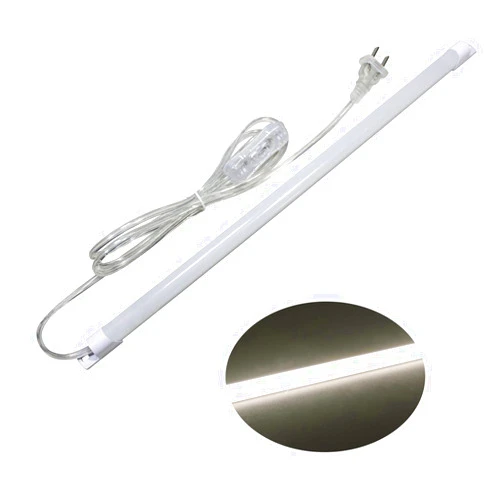 STBTECH 110V Under Cabinet Lights,17inch LED Under Counter Lighting with 6foot Plug Cable,Reading Desk Lamp for Kitchen/Shelf, Plastic (Naturally White 4000K)