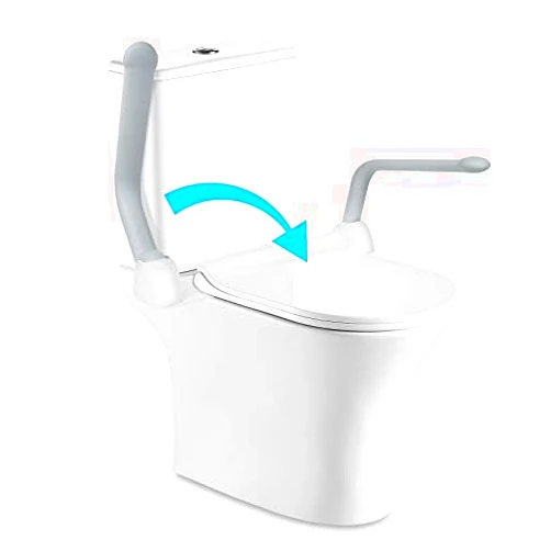 Srora Toilet Safety Rails for Elderly (520 lbs), Handicap Toilet Rails with Foldable Handles, Toilet Assist Rails, Toilet Rails for Seniors, Heavy Duty Toilet Safety Frames Rails with Arms,for Christmas