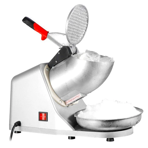 ZENY Electric Ice Crushers 300W 2000r/min w/Stainless Steel Blade Shaved Ice Snow Cone Maker Kitchen Machine (Silver)