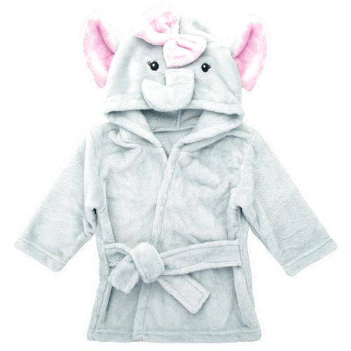 Mr. Pen- Baby Animal Face Robe, Unisex, 0-9 Month, Plush Baby Robe, Animal Face Robe, Baby Bathrobe, Elephant Bathrobe Baby, Baby Bath Robe, Hooded Baby Towels, Baby Robes, Baby Bath Towel