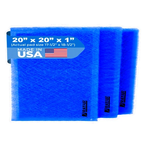 RayAir Supply 20x20 Replacement Filter Pads Compatible with Dynamic Air Cleaner 20X20 Refill (3 Pack)