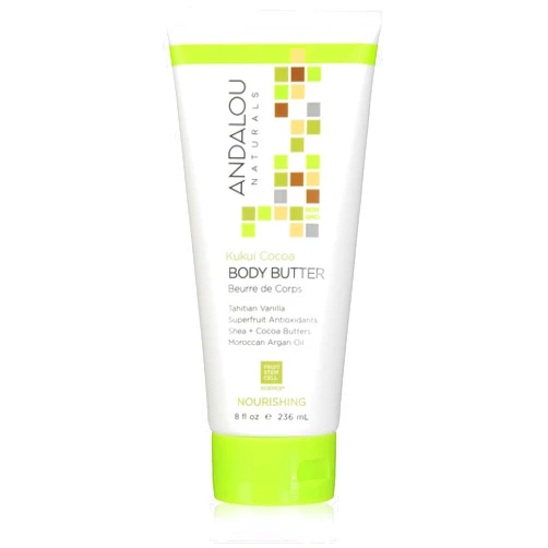 Andalou Naturals Body Butter Nourishing Kukui Cocoa 8 fl oz Pack of 1