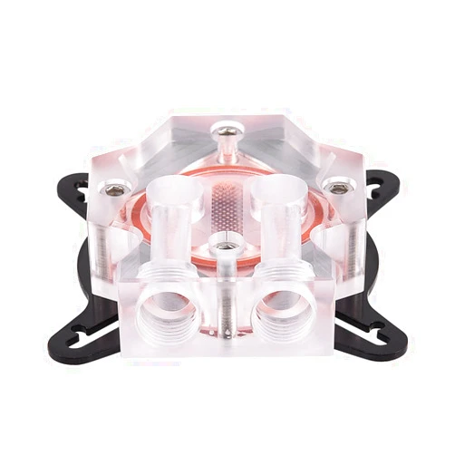 Wendry CPU Water Cooling Block Waterblock 40mm Copper Base Cool Inner Channel, Computer GPU Universal Water Cooler Block, Liquid Cooler Block, for DIY PC Waterway with Component