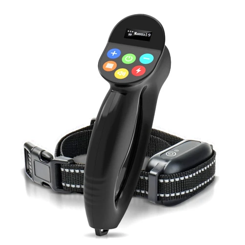 OMIRICH Dog Training Collar-3300FT Dog Shock Collar with Remote Control, Waterproof Dog Bark Collar with Leash Tension Sensing Automatically, Rechargeable Anti Pull E-Collar for Small Medium and Large Dogs