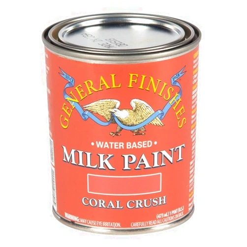 General Finishes Water Based Milk Paint, 1 Pint, Coral Crush