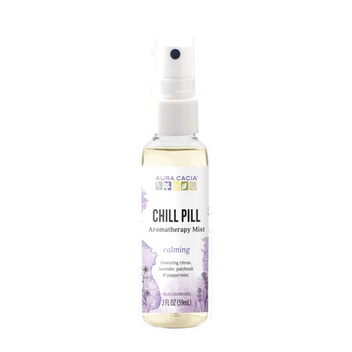 Aura Cacia - Chill Pill Essential Oil Mist | Pure Essential Oils | 2 fl. oz.
