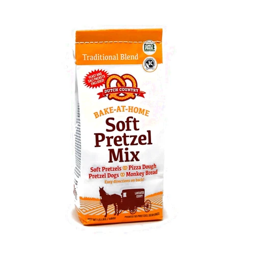 Dutch Country Soft Pretzels Dutch Country Soft Pretzel Mix, 1.5 Lb. Bag (Package may vary)