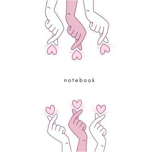 Saririt Press Finger Heart Sign Korean Notebook Journal: Saranghae I Love You Gift for K-Drama and K-Pop Fans (K-Pop Fan Essentials)
