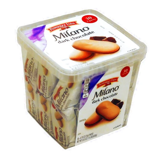 Pepperidge Farm, Milano, Cookies, Dark Chocolate, 22.5 oz, Multi-pack, 30 count - 0,75 OZ (21g) packs