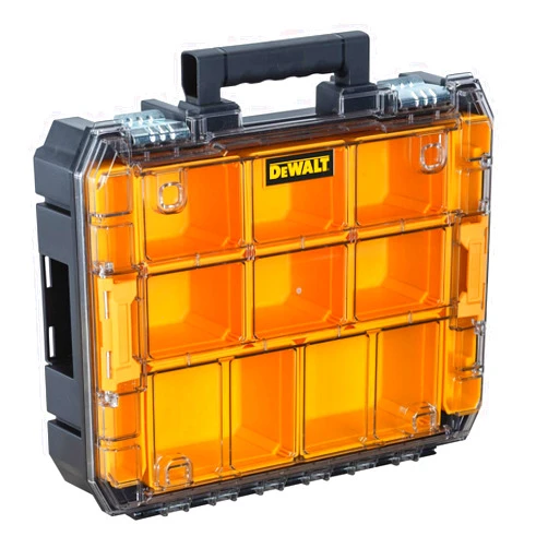 DEWALT TSTAK Tool Organizer, Small Parts Tool Box with Removable Compartments (DWST17805)