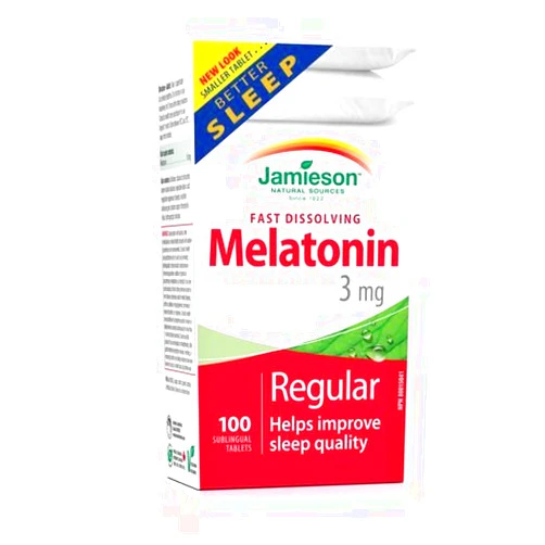 Jamieson Melatonin 3 mg. 100 Tablets - helps Improve Sleep Quality