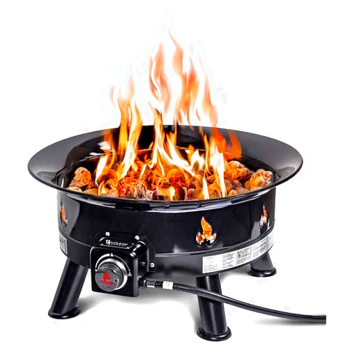 Outland Living Firebowl 883 Mega Outdoor Propane Gas Fire Pit with UV and Weather Resistant Durable Cover, 24-Inch Diameter 58,000 BTU