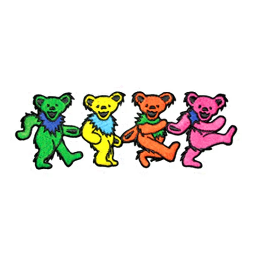 C&D Visionary Application Dancing Bear Patch, Black