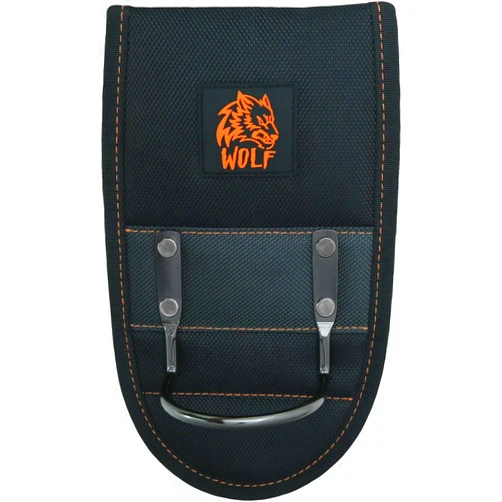 WOLF Industrial Products WOLF WTH2101 Heavy-Duty Ballistic Steel Loop Hammer Holder | 3’’ Work Tool Belt Tunnel | Mallet Rock Pick Holster | Durable Lightweight | Construction Contractor Bricklayer Mining Maintenance Handyman
