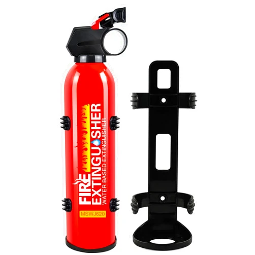 Cermug Fire Extinguisher, Car Fire Extinguisher with Mount, 4 in 1 Portable Kitchen Fire Extinguisher for A, B, C, K Category, 620ml Mini Water-Based Fire Extinguisher for Car Truck Boat Home Office(1pcs)