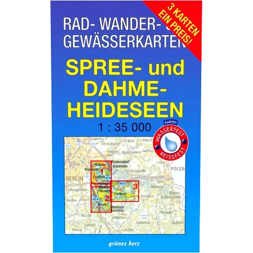 German Edition Rad-, Wander- und Gewässerkarten-Set: Spree- und Dahme-Heideseen: Mit den Karten: 