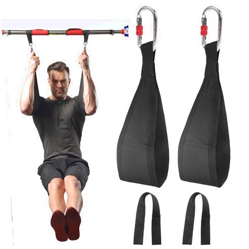 DASKING Fitness Ab Straps, 1 Pair Gym Hanging Sling Straps with Quick Locks for Pull Up Abdominal Training Workout Equipment