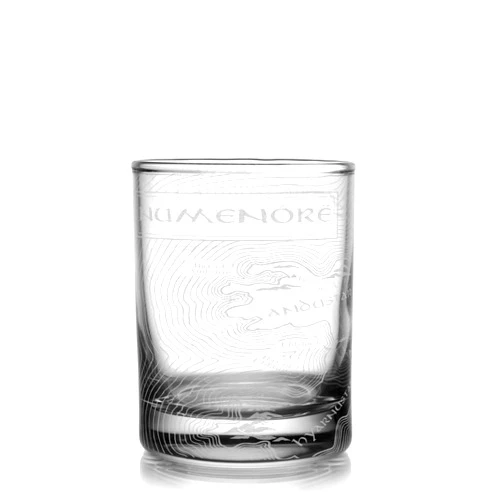LumEngrave MAP OF NUMENOR Engraved 3oz Shot Glass | Inspired by Tolkien, Hobbits, & Middle Earth | Christmas Gift | Unique Elvish Wizard Fantasy