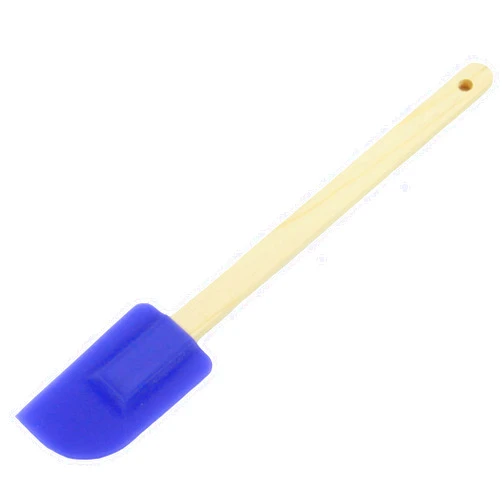 Chef Craft Select Wooden Handled Silicone Spatula, 12 inch, Color May Vary