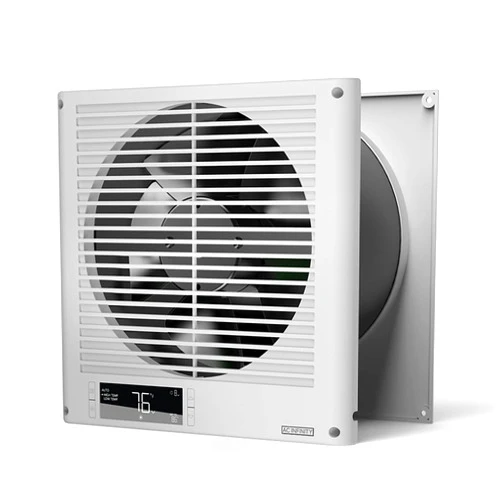 AC Infinity Room to Room Fan 8”, Two-Way Airflow Through-the-Wall Fan with Temperature Controller, Precise 10-Speed Quiet In-Wall Vent Fan for Kitchen, Laundry Room, and Workshops