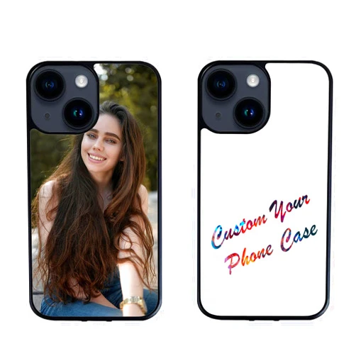 GSDMFUNNY Custom Personalized Picture Text Case for iPhone 14 Customize Photo Phone Case for iPhone 14 Compatible with iPhone 14 Black TPU Covers Cases Gifts