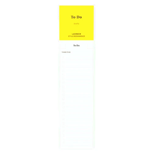 Laconic Book Marker Memo To Do List Style Notebook LGF15-30