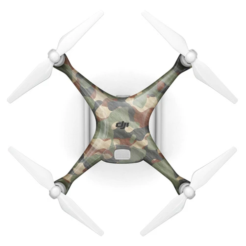 DesignSkinz Compatible with Drone DJI Spark - Skin Decal Protective Scratch Resistant Vinyl Wrap - Traditional Camouflage Fabric Pattern